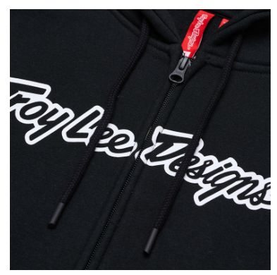 Суитшърт TROY LEE DESIGNS Zip Up Signature - Black — снимка 3