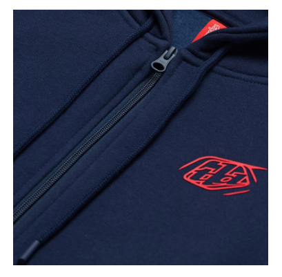 Суитшърт TROY LEE DESIGNS Zip Up Branded - Navy — снимка 3