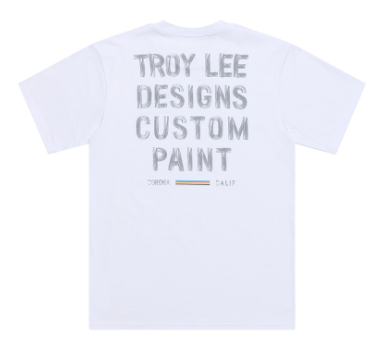 Тениска TROY LEE DESIGNS Paint Shop - White — снимка 2