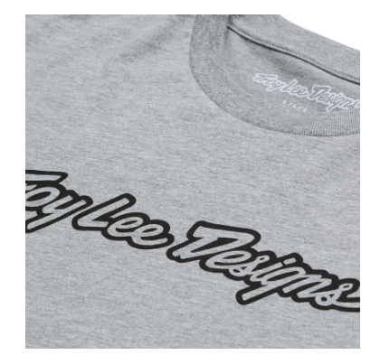 Тениска TROY LEE DESIGNS Signature - Gray Heather — снимка 4