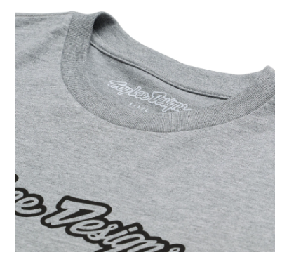 Тениска TROY LEE DESIGNS Signature - Gray Heather — снимка 3