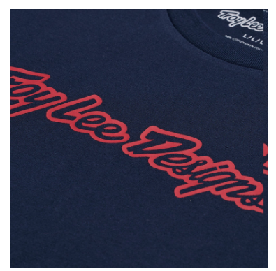 Тениска TROY LEE DESIGNS Signature - Navy — снимка 4