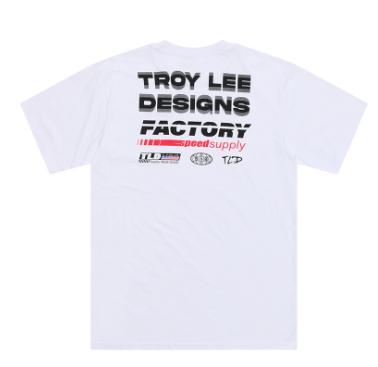 Тениска TROY LEE DESIGNS Factory - White — снимка 2