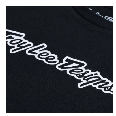 Детска тениска TROY LEE DESIGNS Signature - Black — снимка 4
