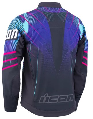 Мото яке ICON Synthwave Merc3 Lazer Cobra™ BK — снимка 2