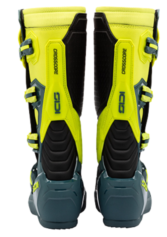 Мотокрос ботуши SIDI CROSSCORE Petrol Yellow Fluo — снимка 2