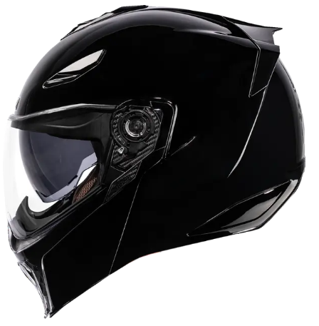 Отваряема каска ICON Threshold™ Solid Modular BLACK GLOSS — снимка 4