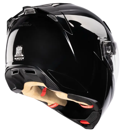 Отваряема каска ICON Threshold™ Solid Modular BLACK GLOSS — снимка 3