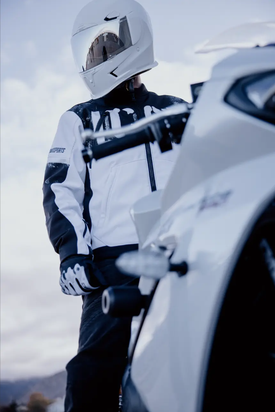 Мото яке ICON Merc3™ ANOMALY WHITE — снимка 4