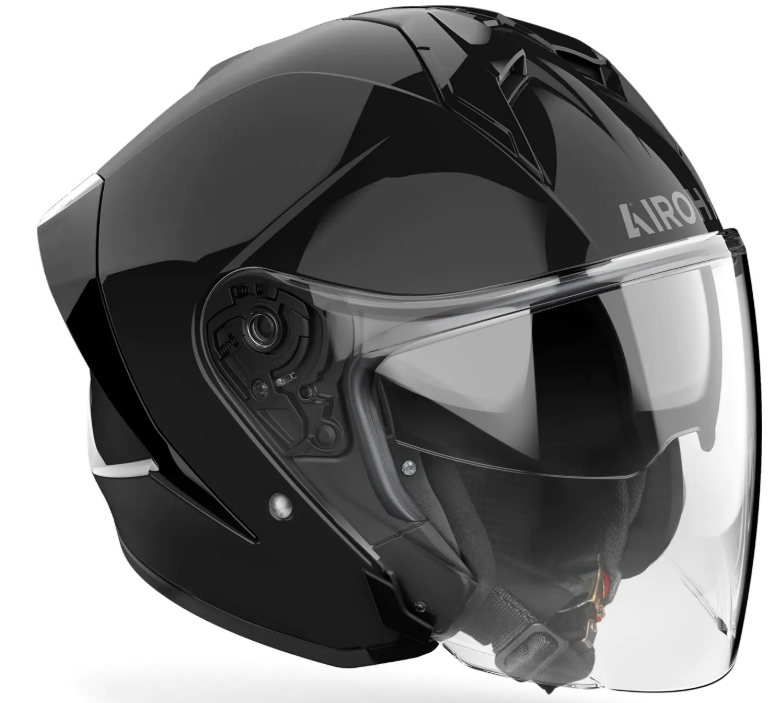 Kаска за скутер AIROH H21 BLACK GLOSS — снимка 2