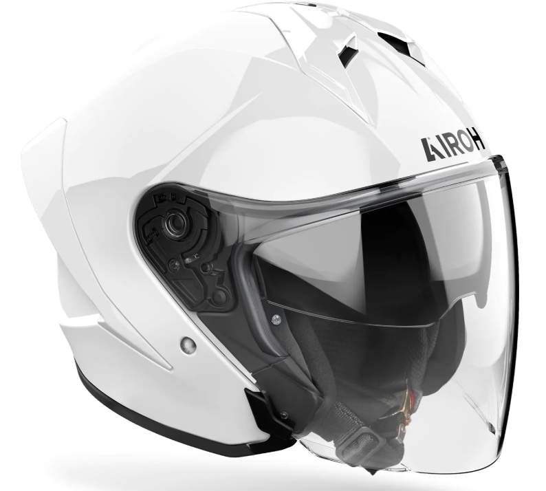 Kаска за скутер AIROH H21 WHITE GLOSS — снимка 2