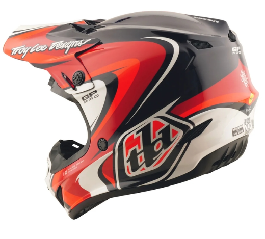 Детска мотокрос каска TROY LEE DESIGNS GP Pro Crossover Helmet - Black/Red — снимка 6