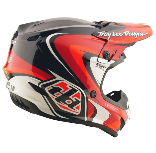 Детска мотокрос каска TROY LEE DESIGNS GP Pro Crossover Helmet - Black/Red — снимка 4