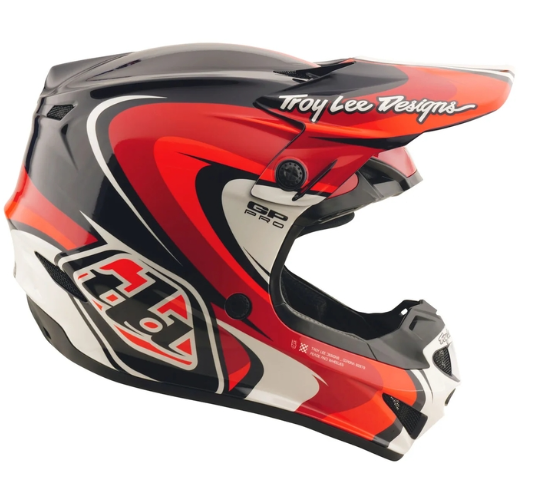 Детска мотокрос каска TROY LEE DESIGNS GP Pro Crossover Helmet - Black/Red — снимка 3