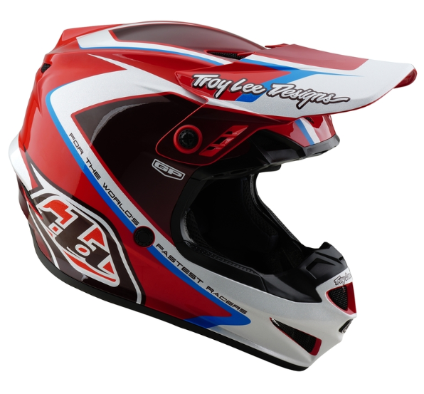 Детска мотокрос каска TROY LEE DESIGNS GP Shutter - Red/White — снимка 6