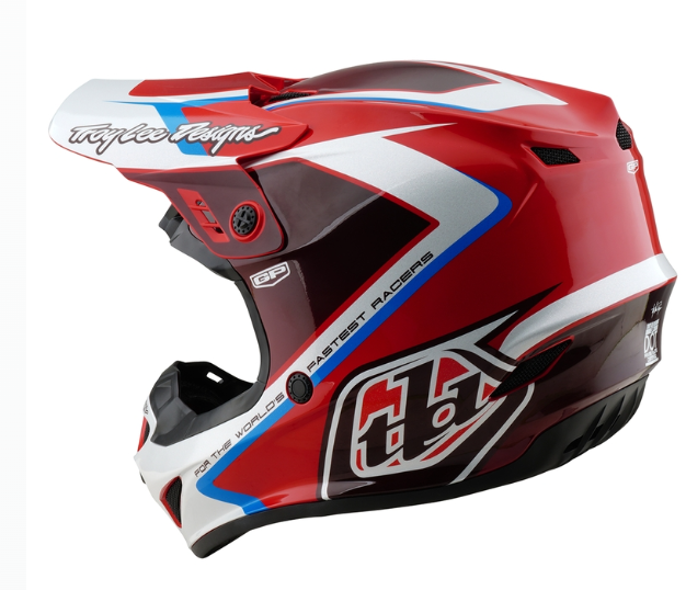 Детска мотокрос каска TROY LEE DESIGNS GP Shutter - Red/White — снимка 4