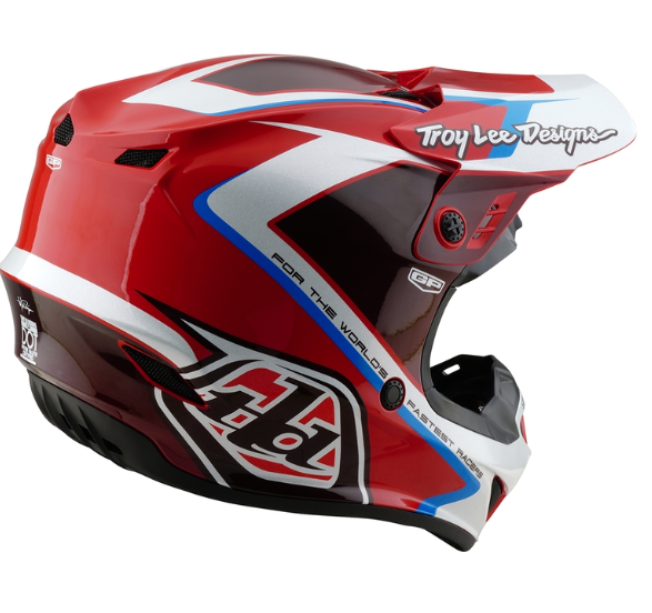 Детска мотокрос каска TROY LEE DESIGNS GP Shutter - Red/White — снимка 3