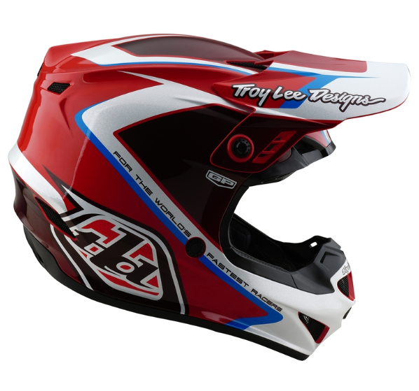 Детска мотокрос каска TROY LEE DESIGNS GP Shutter - Red/White — снимка 2