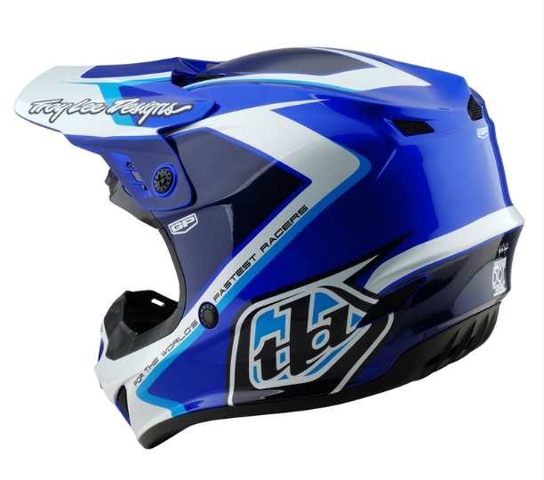 Детска мотокрос каска TROY LEE DESIGNS GP Shutter - Blue/White — снимка 6