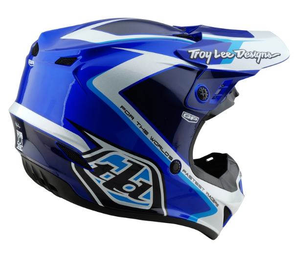 Детска мотокрос каска TROY LEE DESIGNS GP Shutter - Blue/White — снимка 4