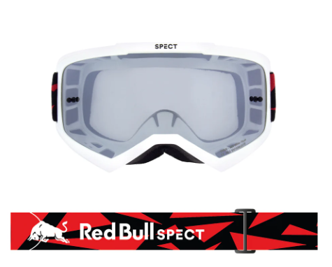 Мотокрос очила Spect Red Bull EVAN 003 SHINY WHITE-SMOKE/SILVER MIRROR — снимка 2