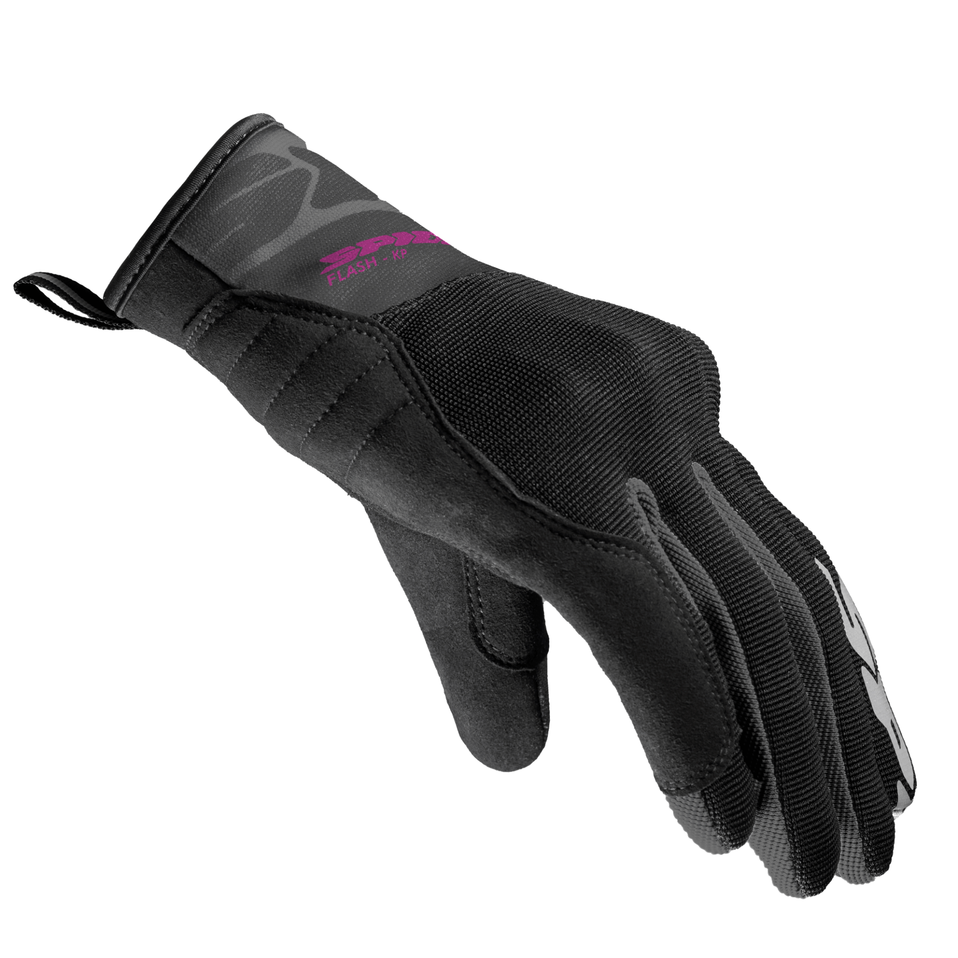 Дамски текстилни мото ръкавици SPIDI FLASH-KP BLACK/FUCHSIA — снимка 3