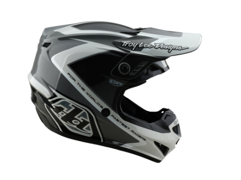 Мотокрос каска TROY LEE DESIGNS GP Shutter - Grey/White — снимка 3