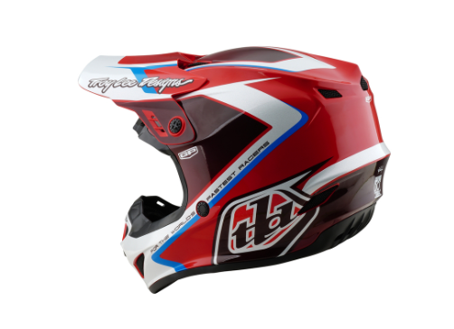 Мотокрос каска TROY LEE DESIGNS GP Shutter - Red/White — снимка 6