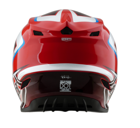 Мотокрос каска TROY LEE DESIGNS GP Shutter - Red/White — снимка 5