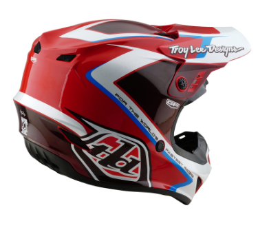 Мотокрос каска TROY LEE DESIGNS GP Shutter - Red/White — снимка 4