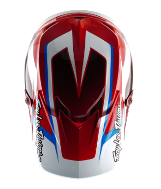Мотокрос каска TROY LEE DESIGNS GP Shutter - Red/White — снимка 2