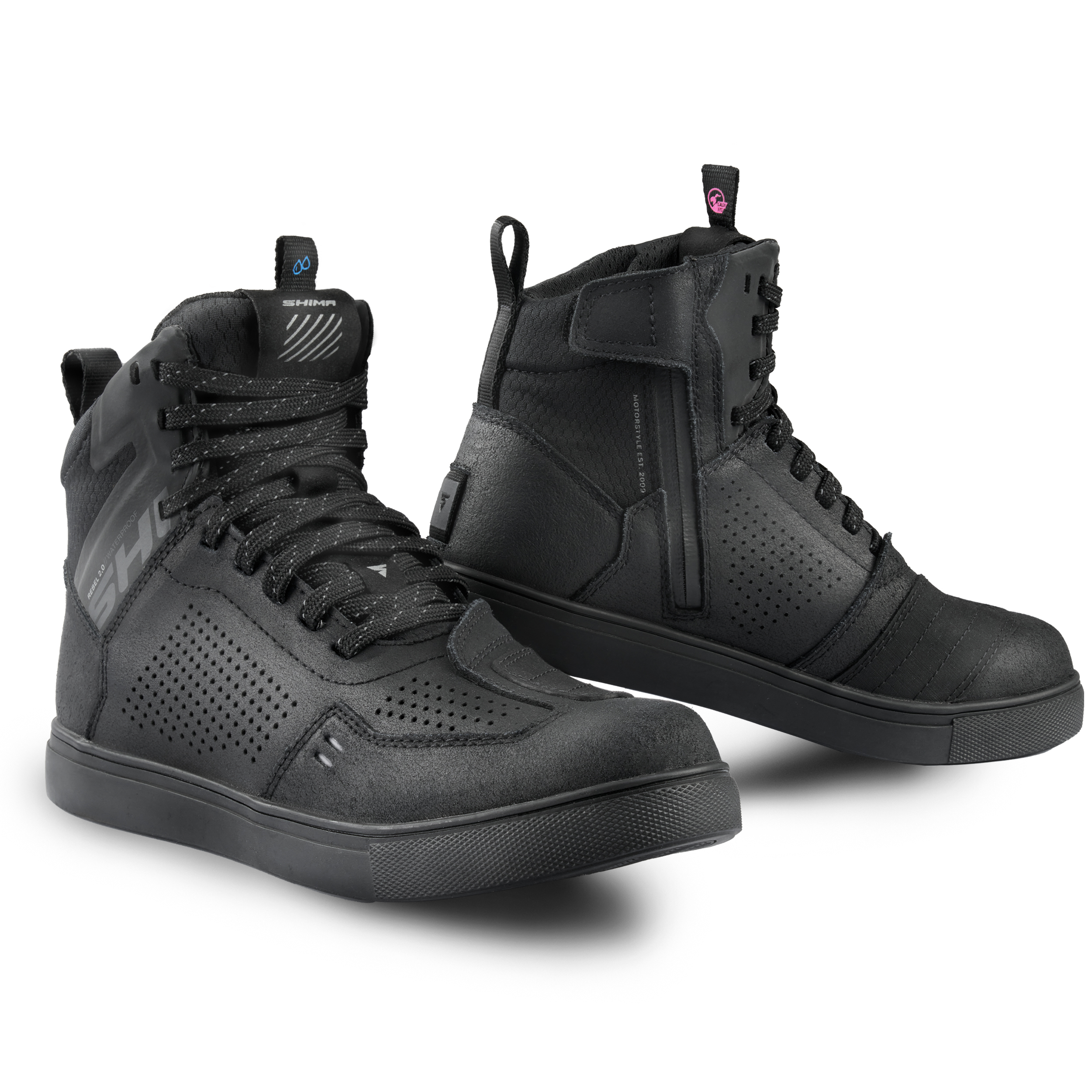 Дамски мото боти SHIMA REBEL 2.0 WP BLACK