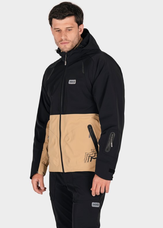 Текстилно яке KNOX MODRA WP BLACK/BROWN