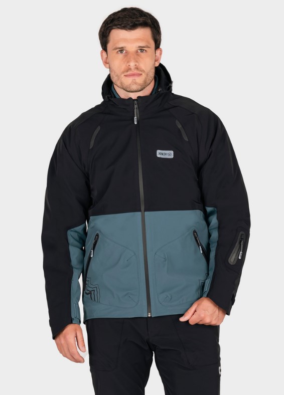 Текстилно яке KNOX MODRA WP BLACK/TEAL