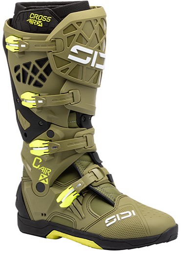 Мотокрос ботуши SIDI CROSSAIR X OLIVE/FLUO YW