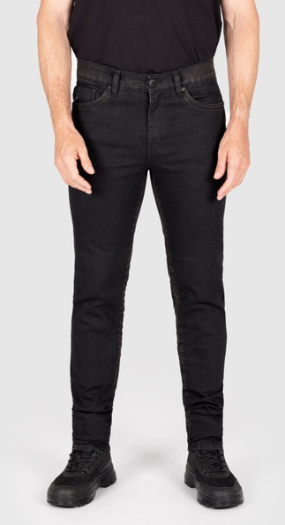 Мото дънки KNOX Colton Slim - Aged Black Rust - short