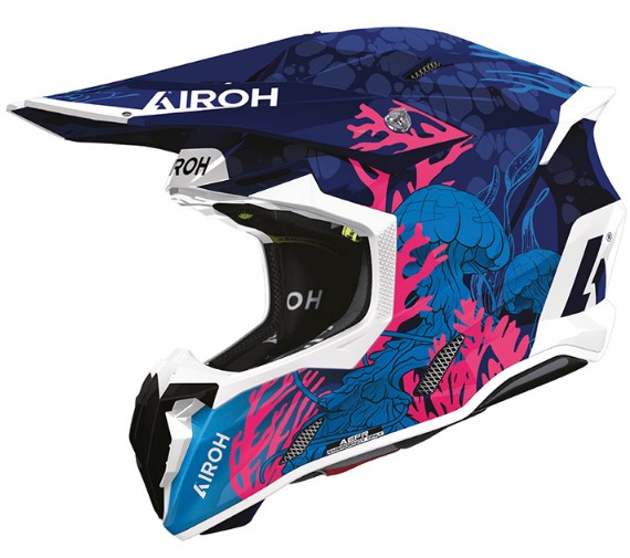 Мотокрос каска AIROH TWIST 3 UNDERWATER GLOSS