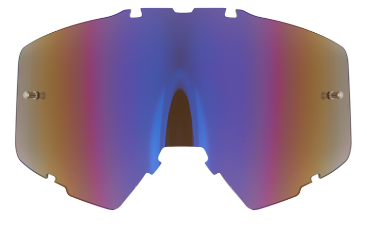 Плака за очила AMOQ Aster MX Single Lens - Blue Mirror