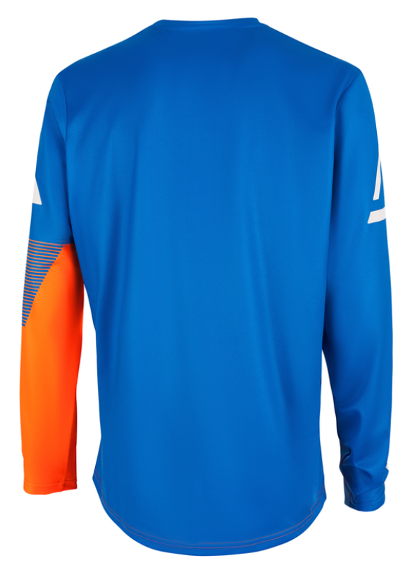 Мотокрос блуза AMOQ Ascent Strive V2 Jersey Orange-Blue — снимка 2