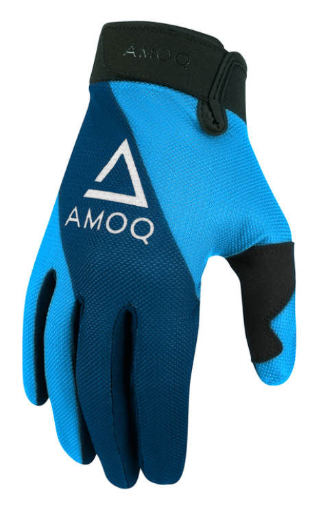 Мотокрос ръкавици AMOQ Airline Mesh Gloves Navy-Sky Blue
