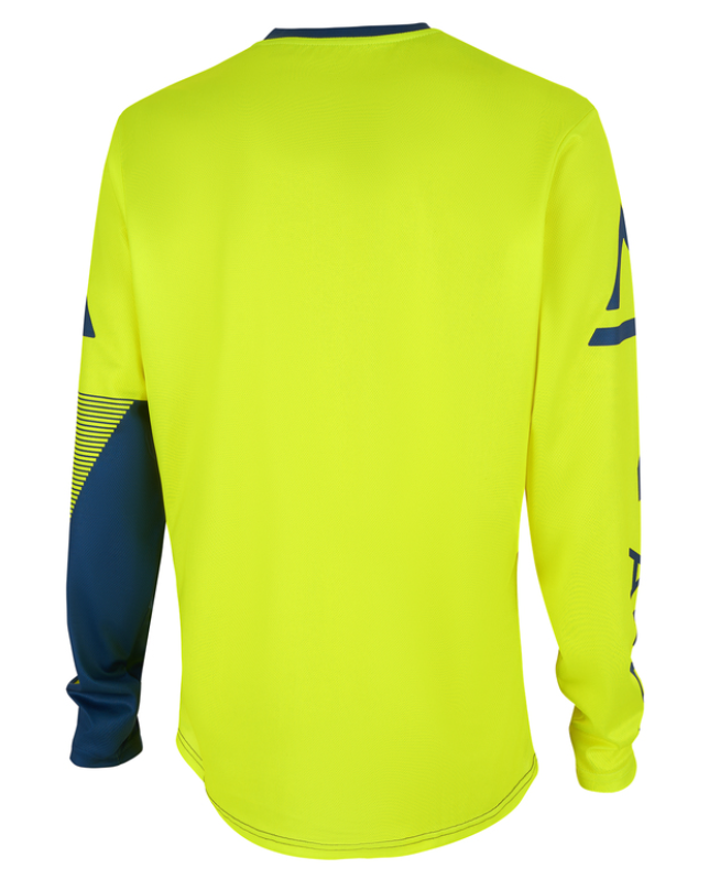 Мотокрос блуза AMOQ Ascent Strive V2 Jersey Yellow-Navy — снимка 2
