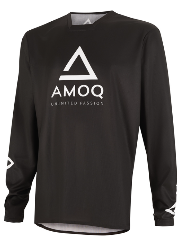 Мотокрос блуза AMOQ Ascent Comp Jersey Black-White