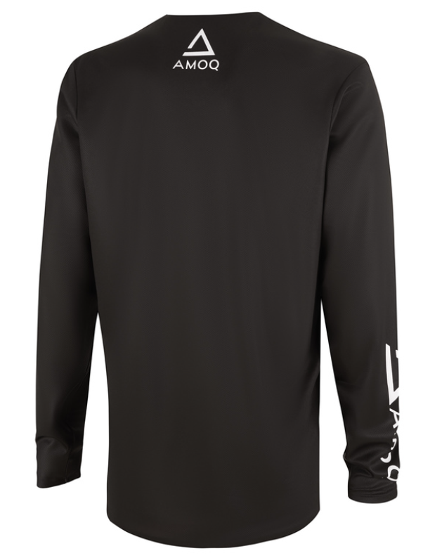 Мотокрос блуза AMOQ Ascent Comp Jersey Black-White — снимка 2