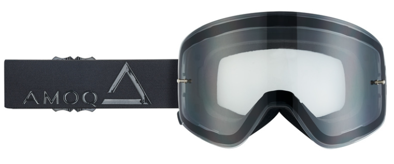 Мотокрос очила AMOQ MX Goggles Vision Magnetic Blackout - Clear