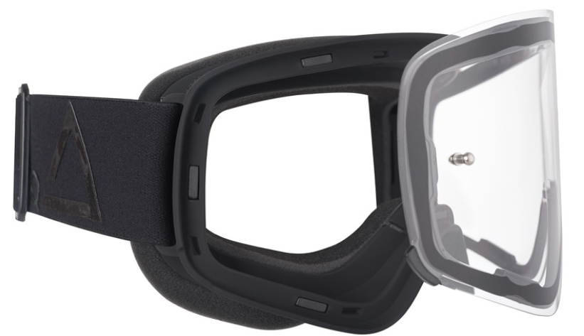 Мотокрос очила AMOQ MX Goggles Vision Magnetic Blackout - Clear — снимка 3