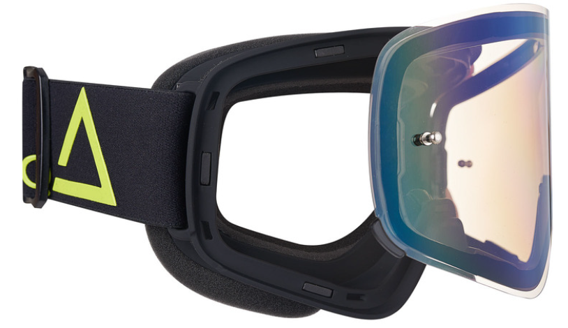 Мотокрос очила AMOQ MX Goggles Vision Magnetic Black-HiVis - Gold Mirror_3