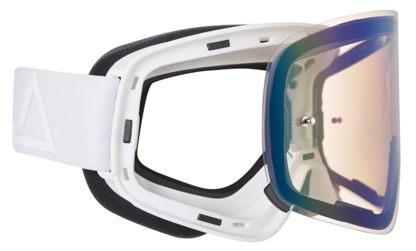 Мотокрос очила AMOQ MX Goggles Vision Magnetic Whiteout - Gold Mirror — снимка 3