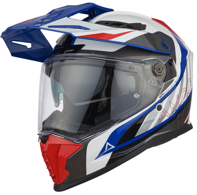 Каска AMOQ Helmet AI100 Mojave white/red/blue