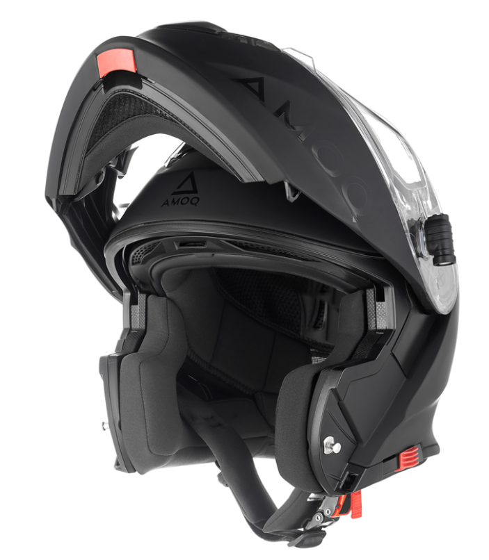 Отваряема каска AMOQ Protean Flip-Up Helmet Electric Visor Blackout — снимка 3