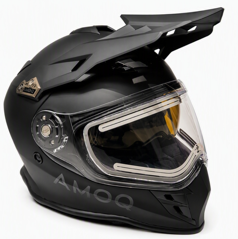 Каска AMOQ Adaptor Evo ADV Helmet Electric Visor Blackout